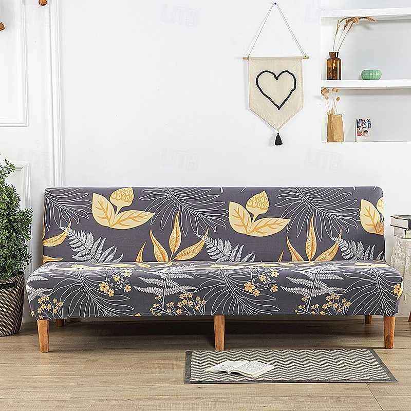 Housse de canapé-lit extensible en tissu imprimé, disponible en 3 tailles différentes, housse de canapé sans accoudoirs, housse de banc élastique, protection décorative pour le Nouvel An, décoration de 2026 ? $30.99 –P17