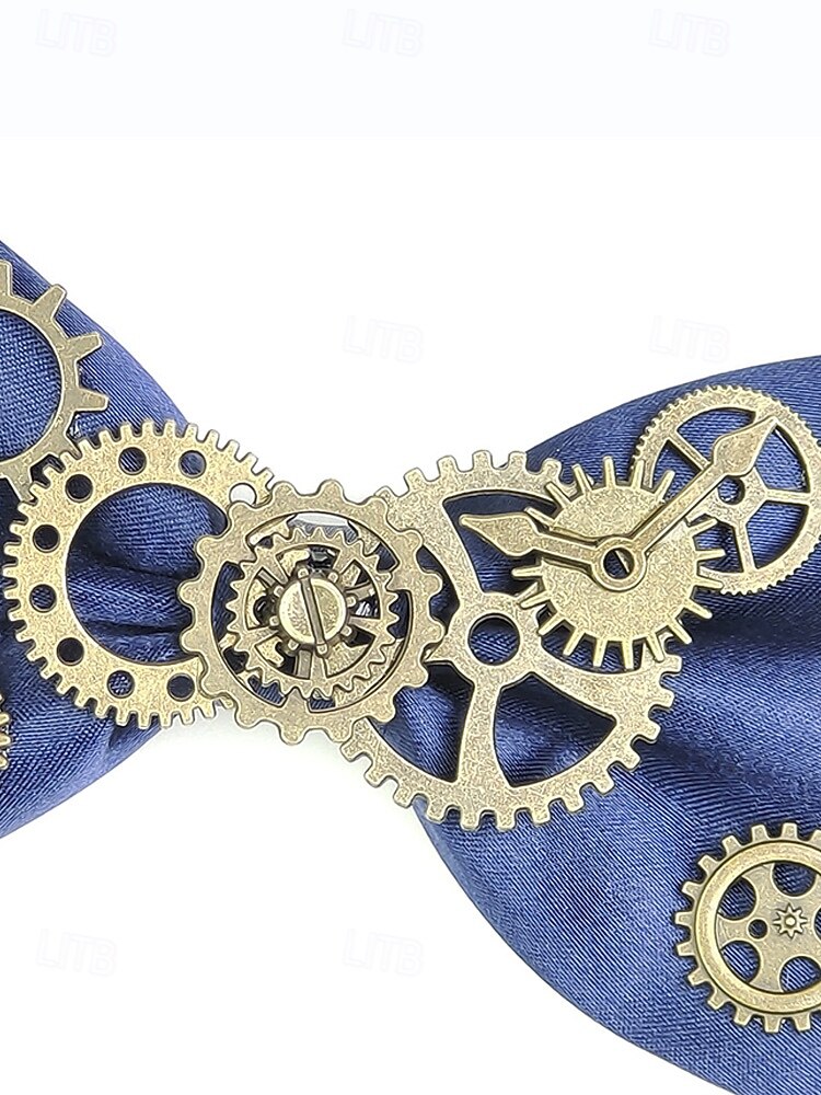 Мужской галстук-бабочка в стиле стимпанк - многоцветный регулируемый полиэстеровый галстук-бабочка для карнавала косплея и тематических вечеринок 2026 - $11.99 –P8