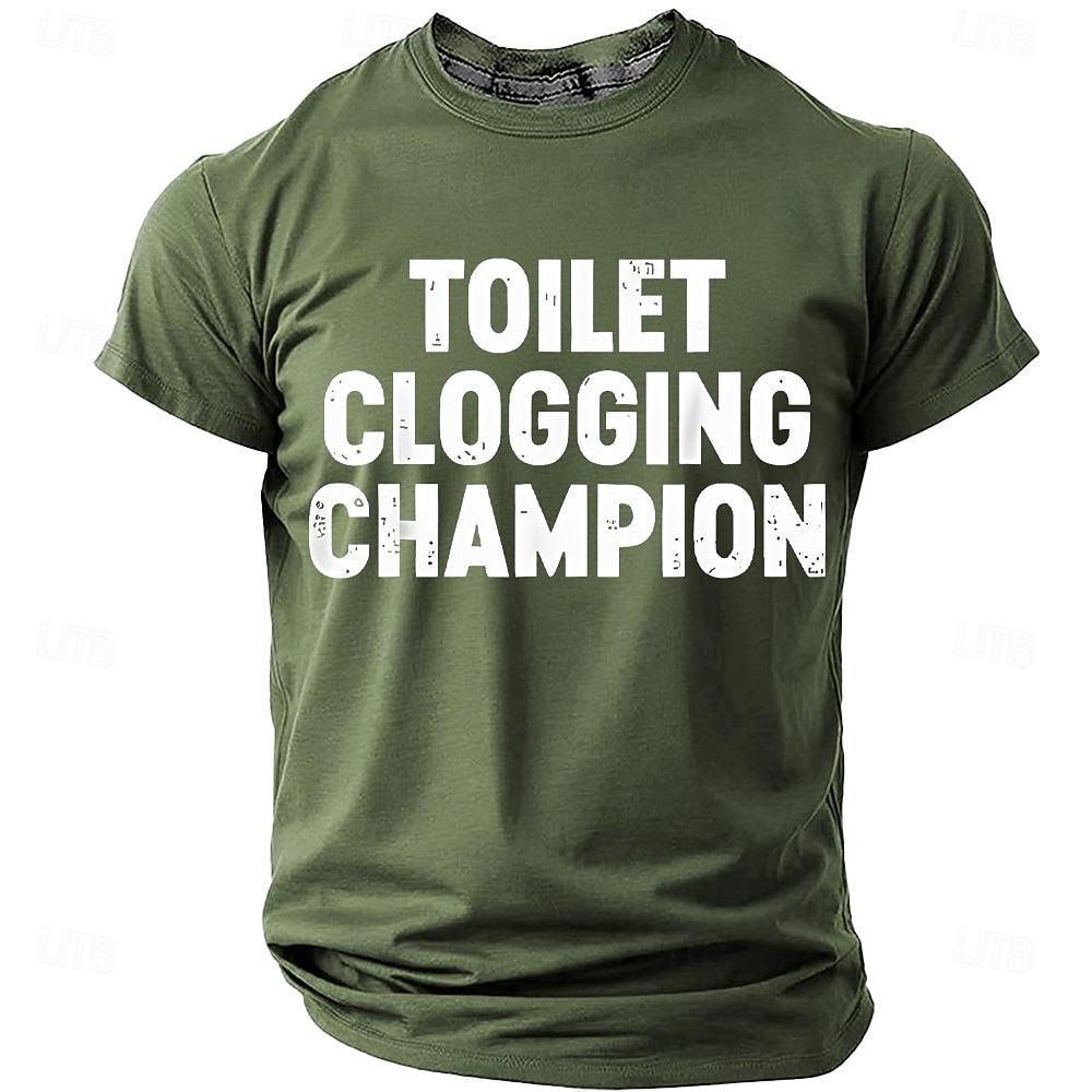 Per uomo Gergo divertente Maglietta Manica Corta maglietta Stampa 3D Girocollo Camicia Moda Quotidiano Quotidiano Streetwear Blu Erica grigia Nero Estate Primavera Abbigliamento S M L XL XXL XXXL del 2026 a $21.99 –P2