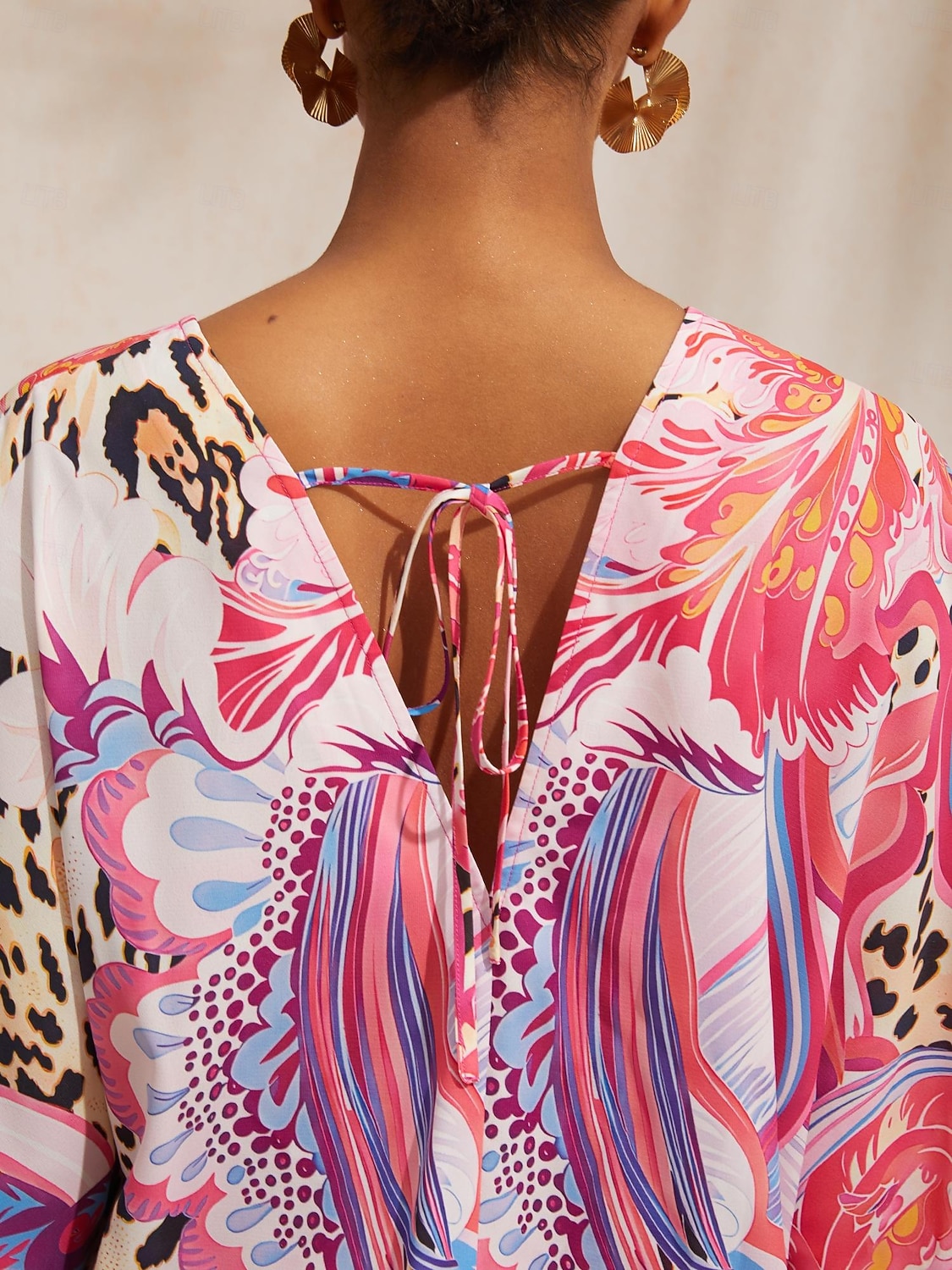 2026年 バケーション ペイズリー柄 ストレッチ スプライス シフォン ワンピース水着  コレクション – $79.99 –P1