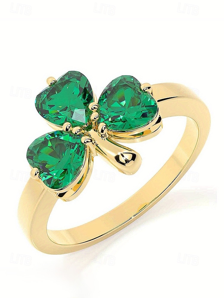 Dámský prsten s trojlístkem a jetelem ke Dni svatého Patrika, měděný materiál, elegantní šperk pro štěstí v irském stylu pro dámy, ideální pro sváteční oslavy, průvody, večírky a slavnostní nošení. 2026 - $11.99 –P6
