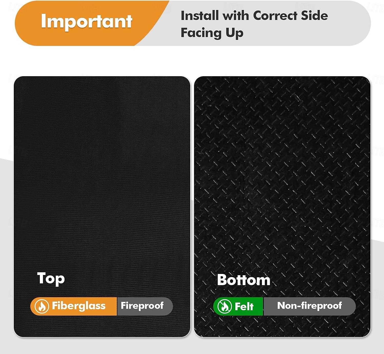 Alfombra para chimenea de 2' x 3'6'' x 0.06'', resistente al fuego, con base de fibra de vidrio y antideslizante, para chimeneas, resistente al fuego, almohadillas para estufas de leña, para 2026 - $28.99 –P3