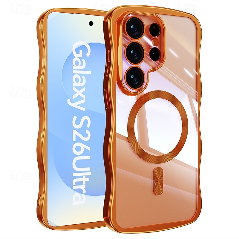 טלפון מגן עבור סמסונג גלקסי S26 אולטרה פלוס S25 Ultra Plus S25 אדג' S24 Ultra Plus S23 Ultra Plus S24 FE S23 FE כיסוי אחורי מגנטי תמיכה בטעינה אלחוטית עמיד בזעזועים רטרו צפוי 2026 - $12.99 –P3