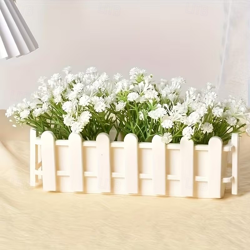 Lot de 2 jardinières en plastique pour clôture, pots de fleurs miniatures décoratifs, accessoires de jardin créatifs pour bonsaïs, fleurs artificielles, décoration intérieure et de table de 2026 ? $13.99 –P4