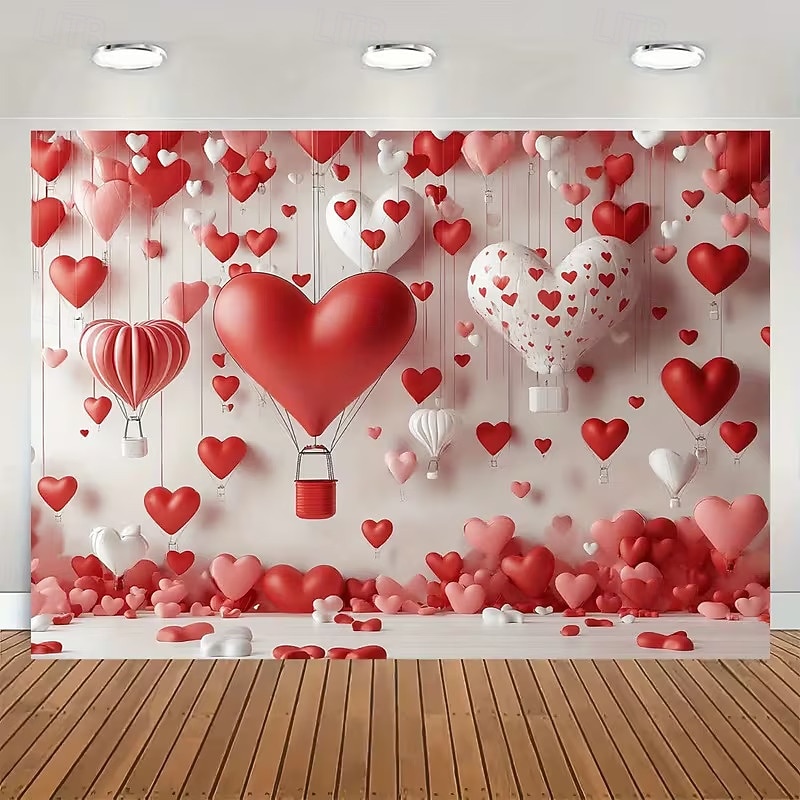 Valentine's Day Tapestry Banners Blanket Rose Love Heart Cute Romantic 3D Party Living Room Shooting Backgrounds Marriage Proposal Decoration Home Decor 2026 - $16.99 –P5