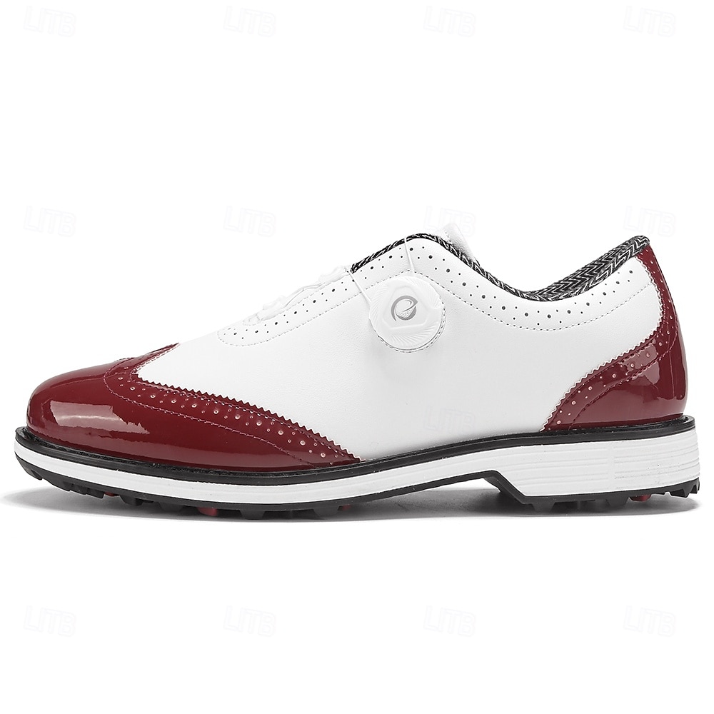 Heren golfschoenen – comfortabel wit en bordeauxrood design voor optimale prestaties en stijl op de golfbaan. 2026 - $79.99 –P13