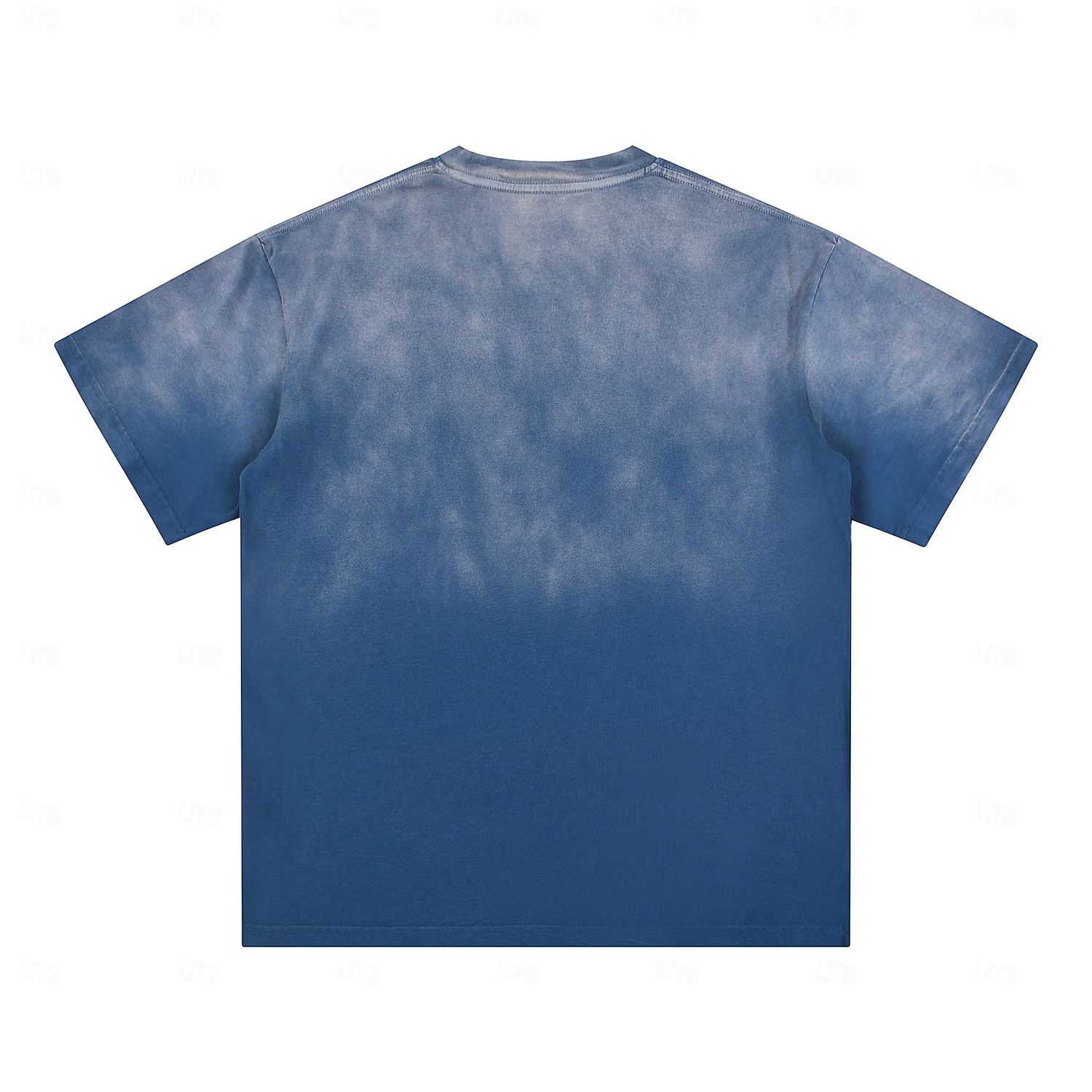 SoftFade™ homme en coton 100 % à effet délavé tee-shirt lourd à manches courtes col rond été dégradé ombre basique style vintage délavé vacances rue sortie blanc haut tee pour homme de 2026 ? $31.99 –P3