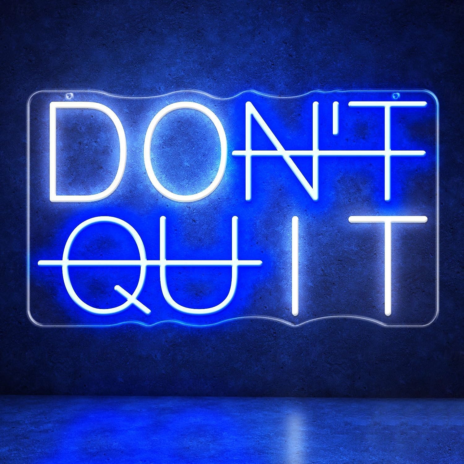 Μην τα παρατάτε, φωτεινή επιγραφή για διακόσμηση τοίχου με δυνατότητα ρύθμισης φωτεινότητας με USB, για εσωτερικό υπνοδωμάτιο, σαλόνι, τραπεζαρία, πινακίδα με νέον LED για πάρτι, διακοσμήσεις πάρτι, 2026 - $34.99 –P2