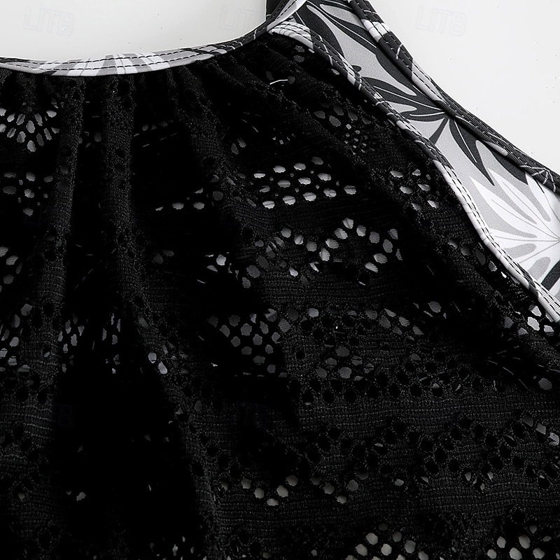 Mujer Traje de baño con estampado floral Traje de baño Tankini Floral Elástico Sin Mangas Bañadores Surf Playa Vocación Verano 2026 - $22.99 –P17