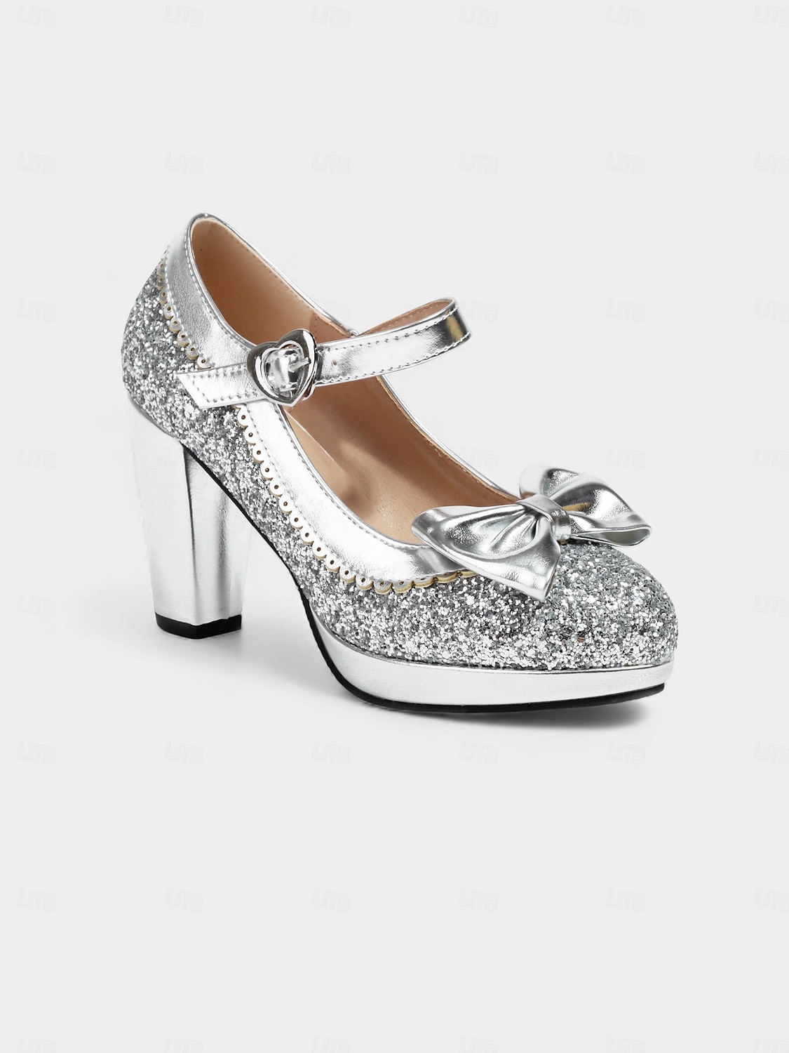 Γυναικείες Σατανάδες Χρυσές Γυαλιστερές Mary Jane με Λεπτομέρεια σε Σχέδιο - Λαμπερές Πλατφόρμες Ρετρό Στυλ Γοητείας Ιδανικές για Καρναβάλι και Εορταστικές Γιορτές 2026 - $59.99 –P8