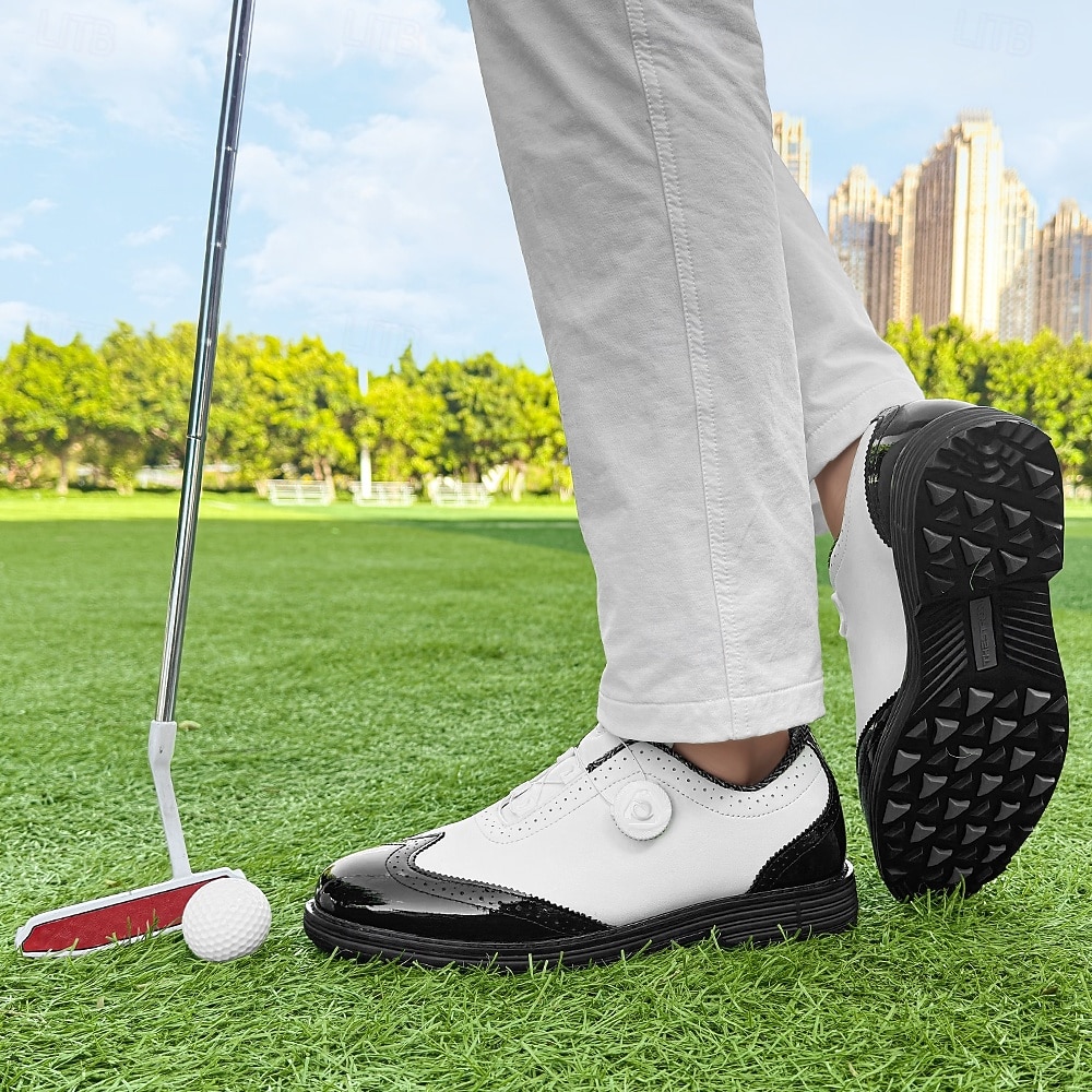 Heren golfschoenen – comfortabel wit en bordeauxrood design voor optimale prestaties en stijl op de golfbaan. 2026 - $79.99 –P34