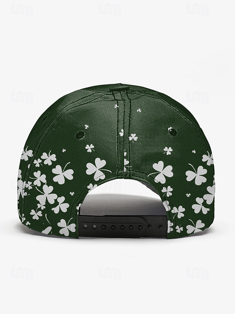Gorra de poliéster para hombre, "Coordinador de Shenanigans" con estampado de trébol, varios colores, perfecta para el Día de San Patricio y para uso diario. 2026 - $14.99 –P9