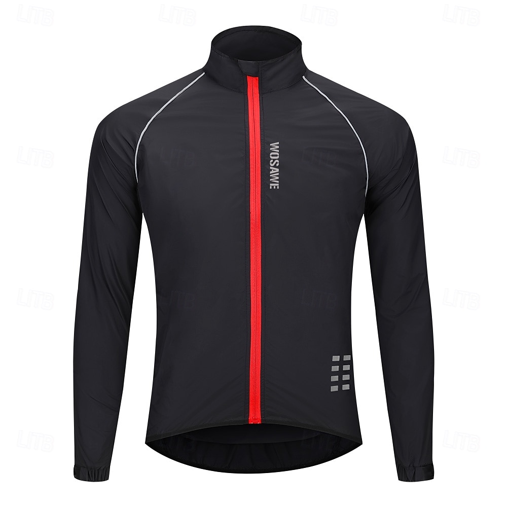 WOSAWE Men's Windbreaker Cycling Jersey Cycling Jacket High Visibility Waterproof Windproof Cycling Bike Jacket Windbreaker Mountain Bike MTB Road Bike Cycling City Bike Cycling Navy Green Black Bike 2026 - $39.99 –P6