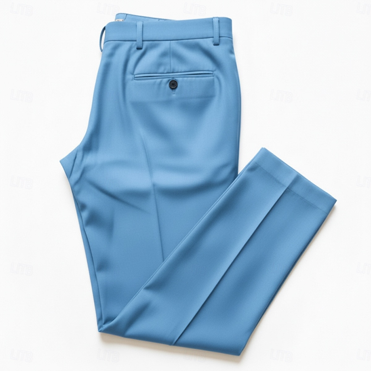 2026年 男性用 ビジネススーツ ビジネス スカイブルー パープル スーツ ノッチドラペル ソリッド テイラーフィット 2点セット  コレクション – $56.99 –P3