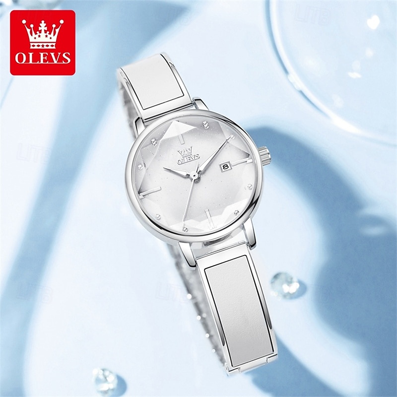 Women'S Business Watch Is Decorated With Luminous Light Exuding A Light Luxury Niche A Diamond-Shaped Mirror Surface Mother's Day Gift for women Casual Quartz Watch 2026 - $34.99 –P4