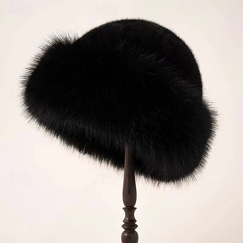 Dame Hatt Bøttehatt Vinterhatter Vindtett Varm Daglig utendørs Gate Fleece Ren farge 2026 - $8.49 –P6