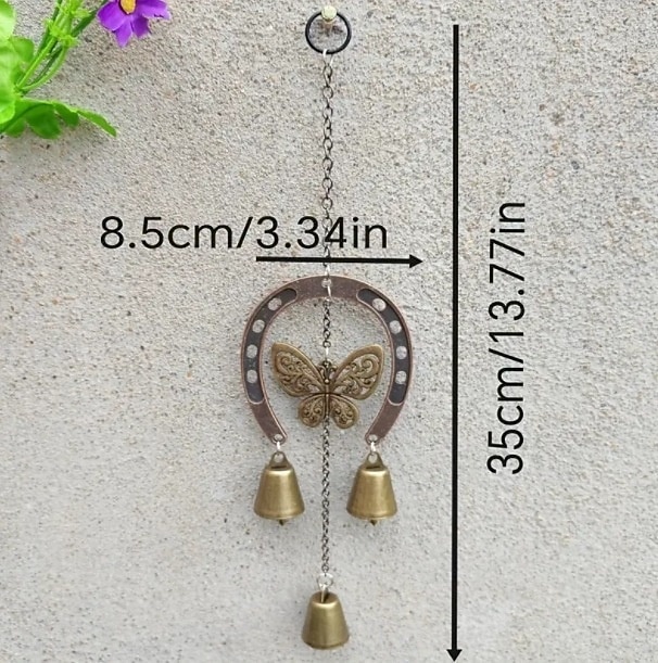 A Lucky Horseshoe Owl Wind Chime, Outdoor Iron Art Love Wind Chime, Vintage Horseshoe Design, Valentine's Day Iron Nail Wind Chime Home Decoration for Good Luck in Love, Perfect Garden Ornament 2026 - $10.99 –P25