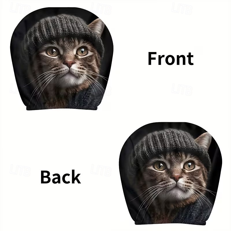 2 יחידות כיסויי משענות ראש לרכב עם הדפסה מצוירת של חיות חמודות, ללא מילוי, אביזרי פנים לרכב, כיסויי משענות ראש אוניברסליים לרכב, קישוטי פנים לרכב, מתאים לשימוש בכל מזג אוויר ללא מילוי 2026 - $8.99 –P24