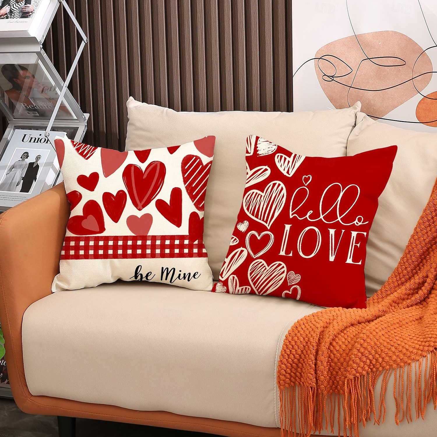 Valentine's Day Heart Pillow Cover, Red Heart-Shaped Cushion, Cozy Throw Pillow for Sofa, Romantic Atmosphere Decor for Living Room and Bedroom 2026 - $13.99 –P2