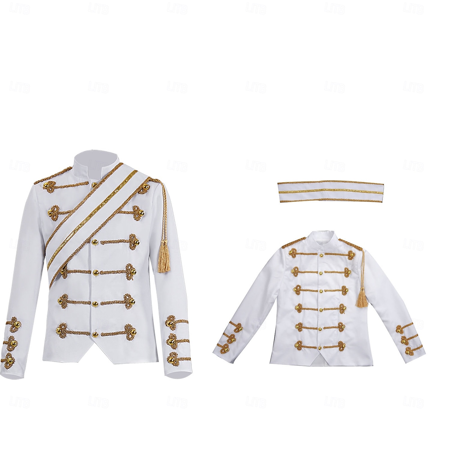 Rétro Vintage Rococo Manteau Bal Masqué Veste de cirque Manches longues Prince Aristocrate Déguisement Homme Carnaval Mascarade Événement / Fête Adulte Manteau Automne & Hiver de 2026 ? $96.99 –P8