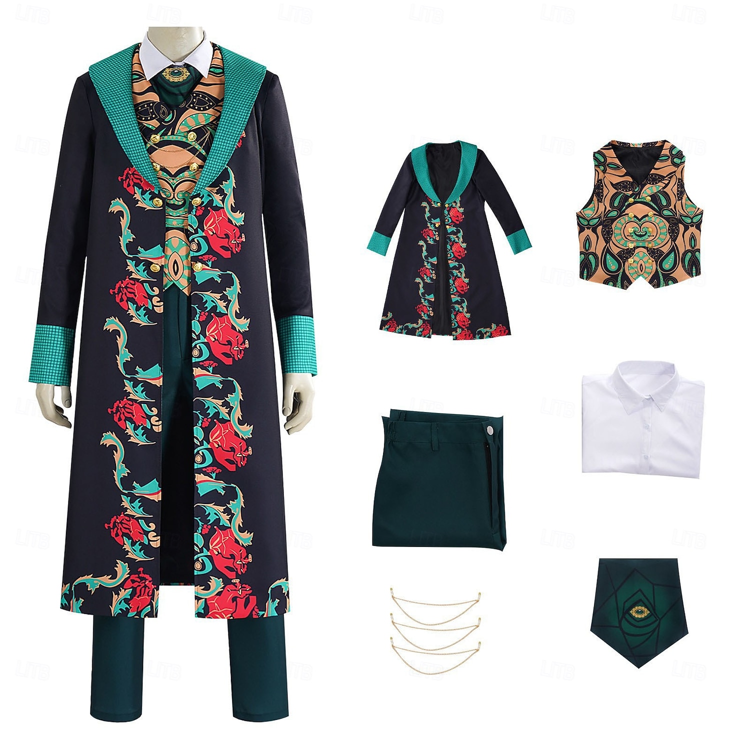 boszorkány Tündér Elphaba Párok jelmezek Film Cosplay jelmez Film Walpurgis éjszaka Szerepjáték for Férfi Női Felnőttek Mindszentek napja Farsang Teljesítmény Comic Con Anime Expo 2026 - $49.99 –P10