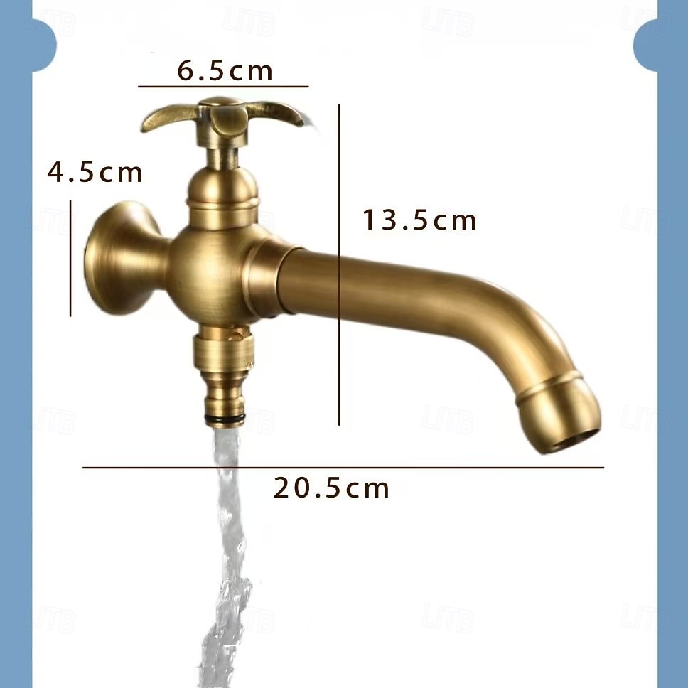 Ванная раковина кран - Вращающийся Хром Монтаж на стену Одной ручкой одно отверстиеBath Taps 2026 - $161.99 –P1