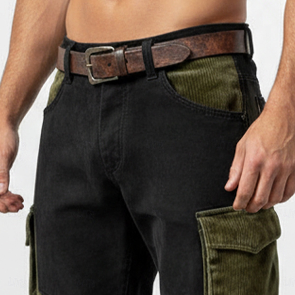 Per uomo Pantaloni Cargo Pantaloni Pantaloni in velluto a coste Pantaloni in finta pelle scamosciata Pantaloni casual Tasca Elastico in vita Multi-tasche Semplice Comodità Morbido Lunghezza intera del 2026 a $22.99 –P2