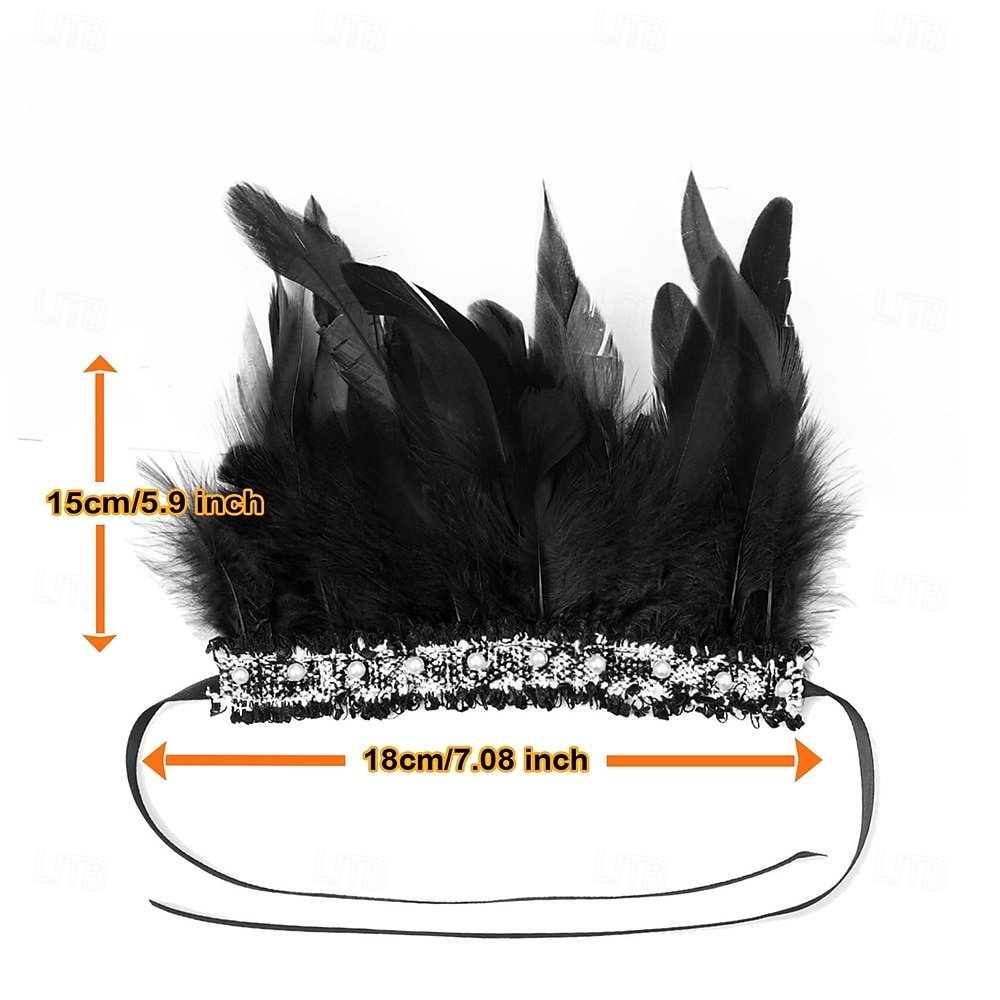 Carnaval 2026 Rio Carnaval Samba Accessoires Veren Polsbanden voor Vrouwen Sprankelende Pailletten Veren Armbanden Multi-Kleurige Maskerade voor Dans Brazilië Festival Performanced Costume 2026 - $10.49 –P5