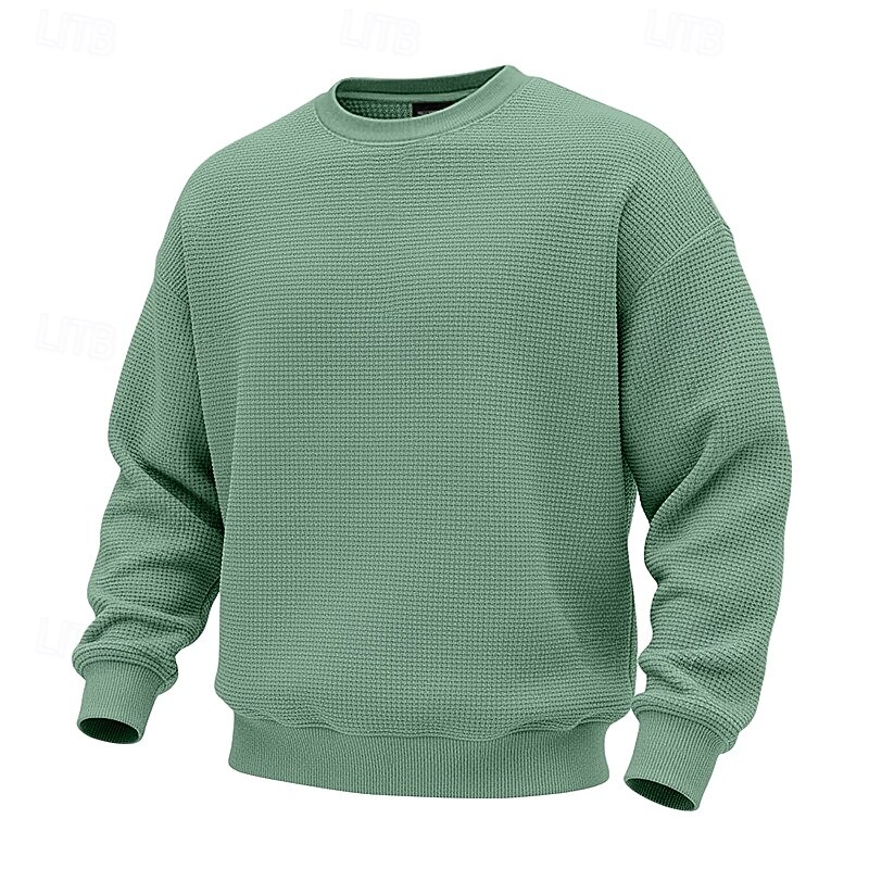 Hombre Sudadera Sudadera con estampado de gofres Sudadera Con Capucha Blanco Cuello Barco Plano Con Texturas Casual Diario Deporte Ropa de calle Fresco Ropa deportiva Primavera & Otoño Ropa Sudaderas 2026 - $24.99 –P4