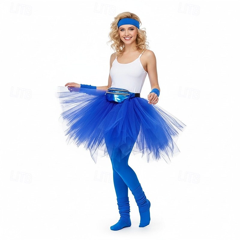 Fancy Costume Tulle Skirt Tutu Skirt 1950s 1980s Layered Puffy Neon Adults' Women's Halloween Carnival Party Performance Dance Ballet Dress Up 2026 - $27.99 –P4