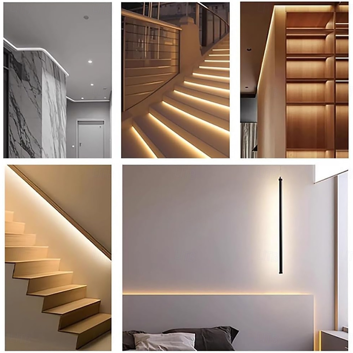 System kanałów dyfuzora LED z silikonu o długości 3,28–65,6 stopy, 16 x 16 mm, elastyczny, wodoodporny, neonowy pasek świetlny w kształcie litery V, osłona na paski LED o średnicy 10 mm/brak paska 2026 - $16.49 –P1