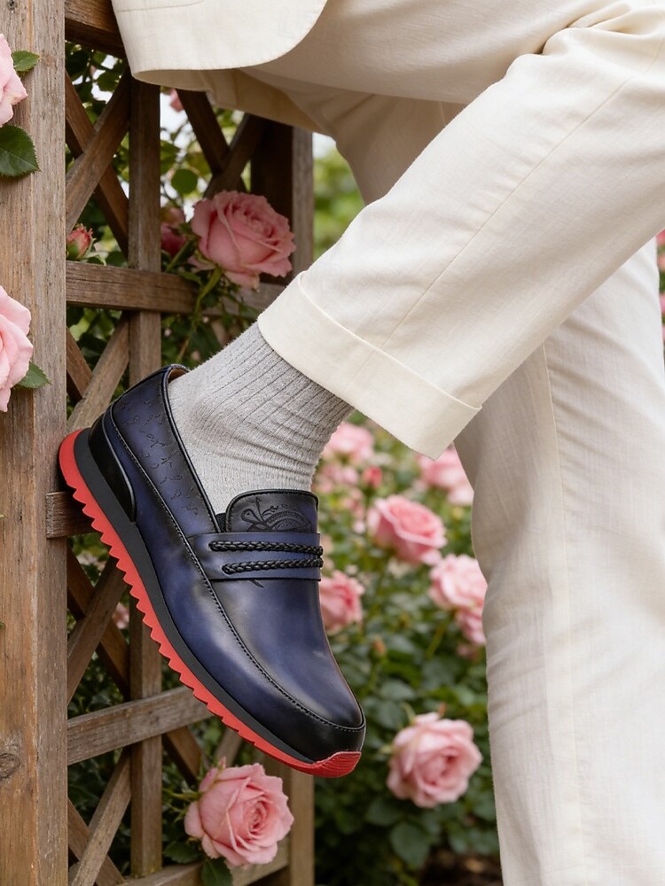 Мужские темно-синие кожаные оксфорды – классические туфли на шнуровке с прочной подошвой, идеально подходящие для свадеб, деловых встреч и торжественных мероприятий. 2026 - $109.99 –P2