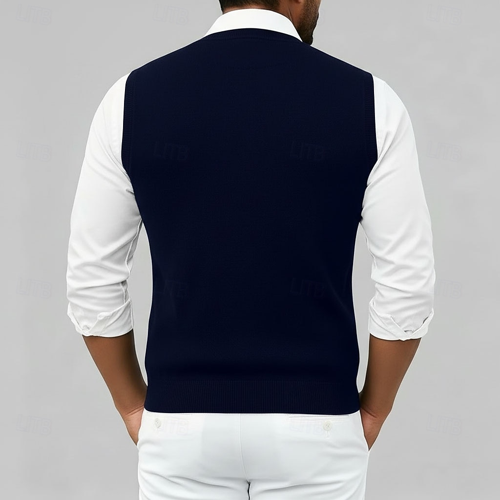 2026年 メンズ プレミアム ピュアウール カシミア カーディガン セーター Vネック クラシックニット ボタン 無地 ソフト 暖かい 通気性  コレクション – $102.99 –P4