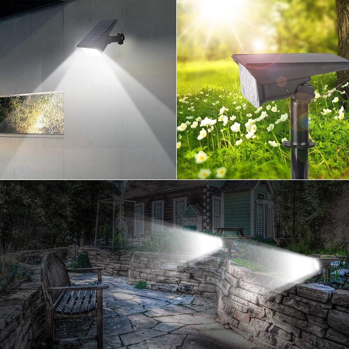 Solar Color Changing Spot Lights Outdoor, Waterproof Solar Lights, Multicolor RGB Landscape Spotlight for Garden Yard Driveway Lawn Patio Pathway Christmas Decorations 2026 - $50.22 –P3