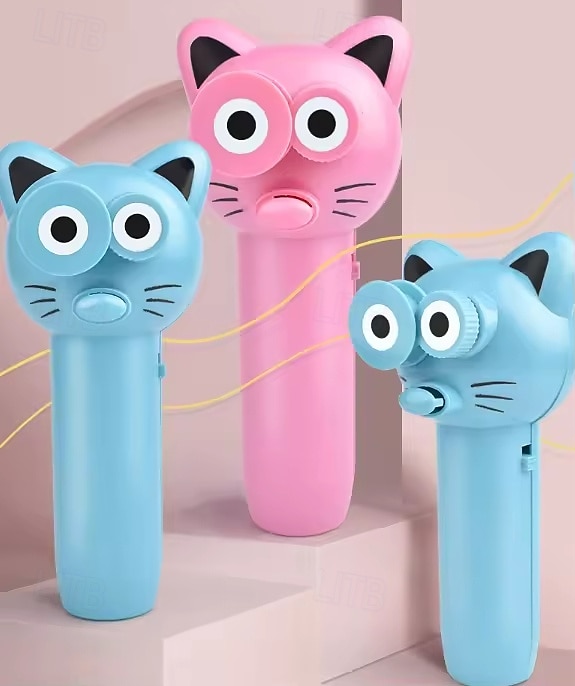 2026年 猫の紐おもちゃ、手持ち式、かわいい猫用ロープランチャー - 室内遊び用のインタラクティブな電動おもちゃ  コレクション – E£619.94 –P1