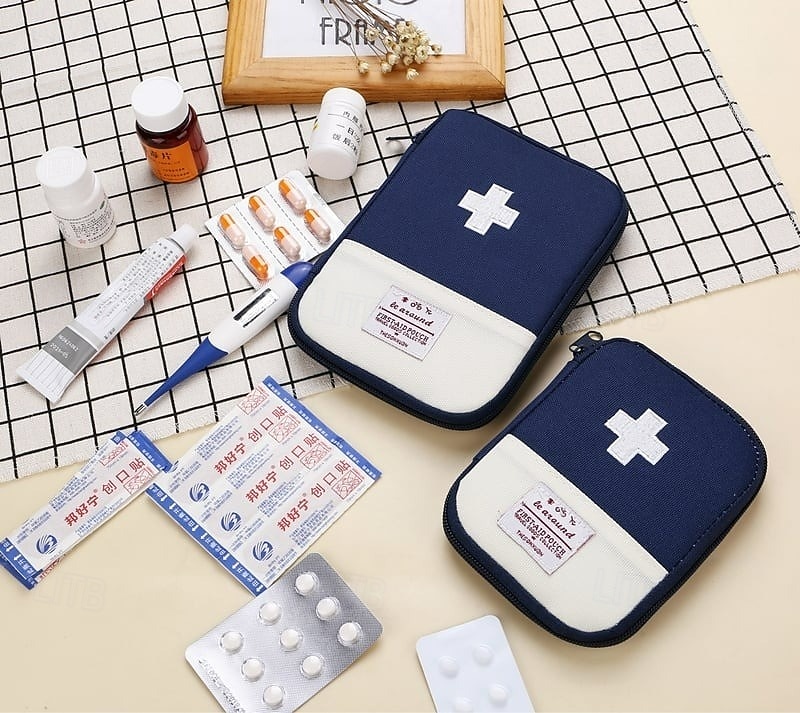 4ks mini přenosná lékařská taška přenosná malá prázdná cestovní mini taška na první pomoc venkovní lékařská záchranná taška multifunkční taška na uložení léků do nouzových situací 2026 - $16.99 –P4