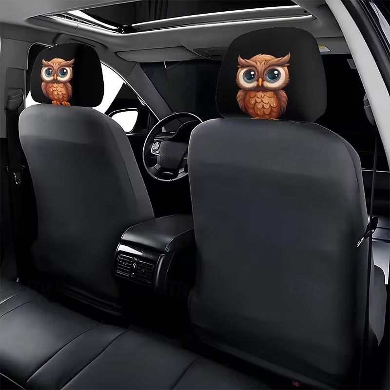 2 יחידות כיסויי משענות ראש לרכב עם הדפסה מצוירת של חיות חמודות, ללא מילוי, אביזרי פנים לרכב, כיסויי משענות ראש אוניברסליים לרכב, קישוטי פנים לרכב, מתאים לשימוש בכל מזג אוויר ללא מילוי 2026 - $8.99 –P12