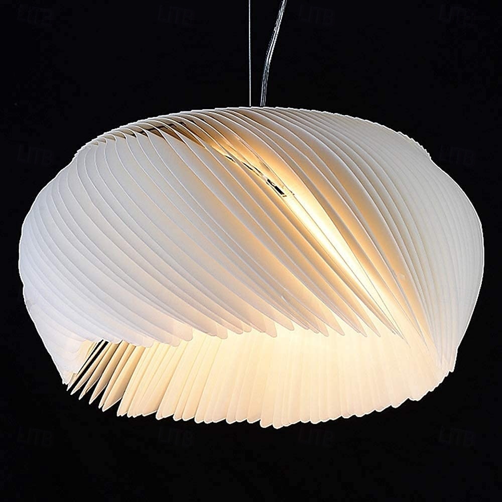 Chandelier White - Modern Minimalist Parchment Living Room Dining Room Bedroom Warm Light LED Lamp Hanging Chandelier 2026 - $249.99 –P1