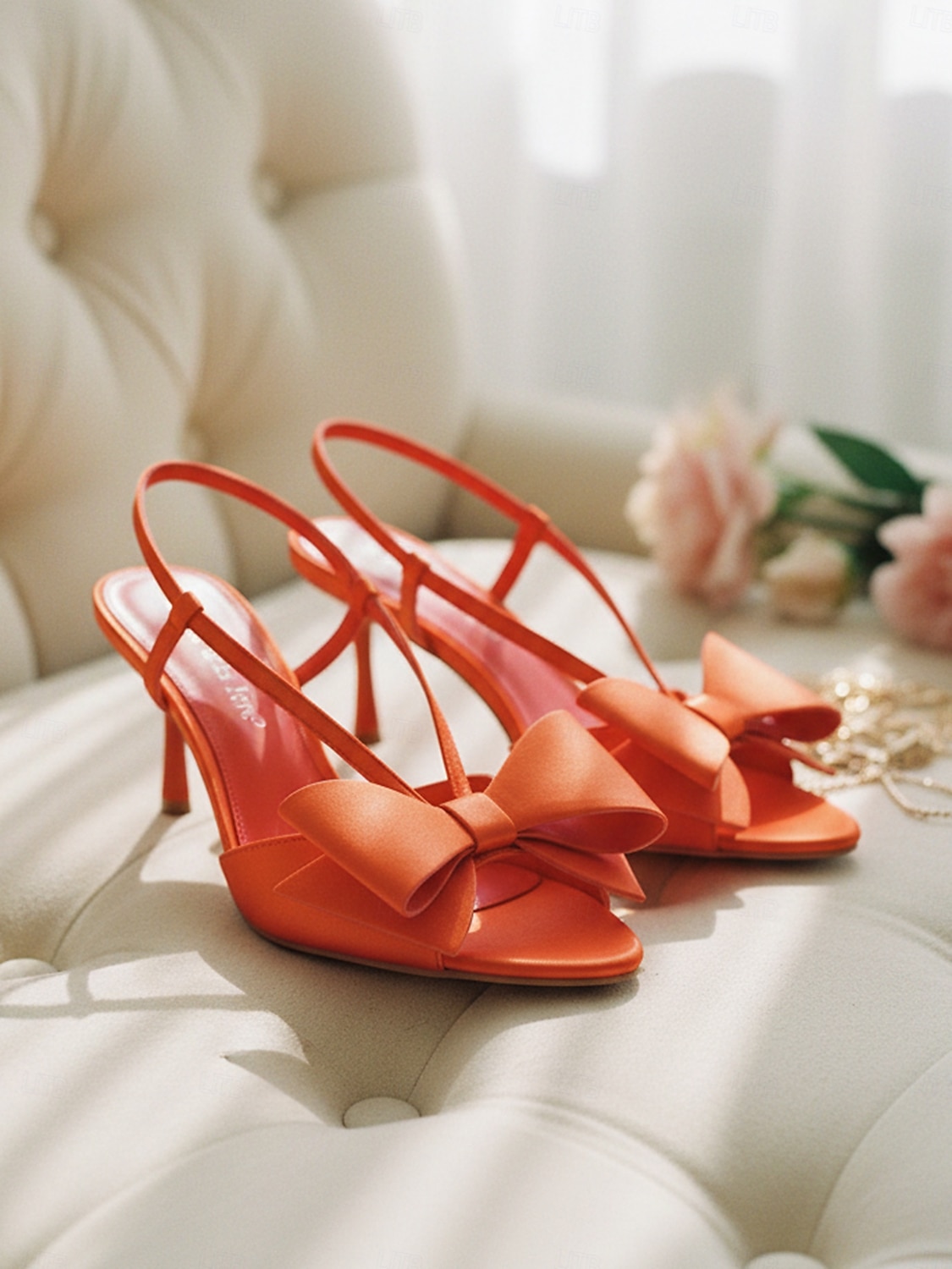 حذاء بكعب عالٍ مفتوح من الخلف مزين بفيونكة من الساتان باللون الأرجواني للنساء - حذاء أنيق لحفلات الزفاف في الحديقة، مثالي لحفلات العشب الخارجية وفعاليات الربيع والصيف 2026 - $54.99 –P5