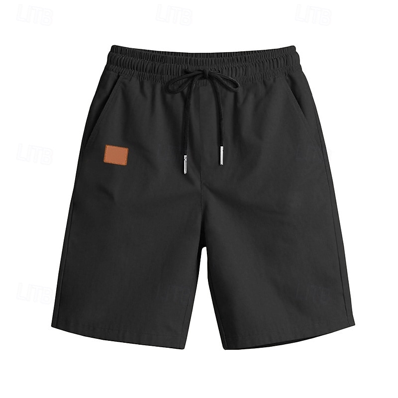 Pánské Kraťasy Chino šortky Letní šortky Plážové šortky Neformální šortky Šňůrky Elastický pas Bez vzoru Pohodlné Délka kolen Denní Venkovní Streetwear Módní Klasický styl Khaki Lehce elastické 2026 - $18.99 –P5