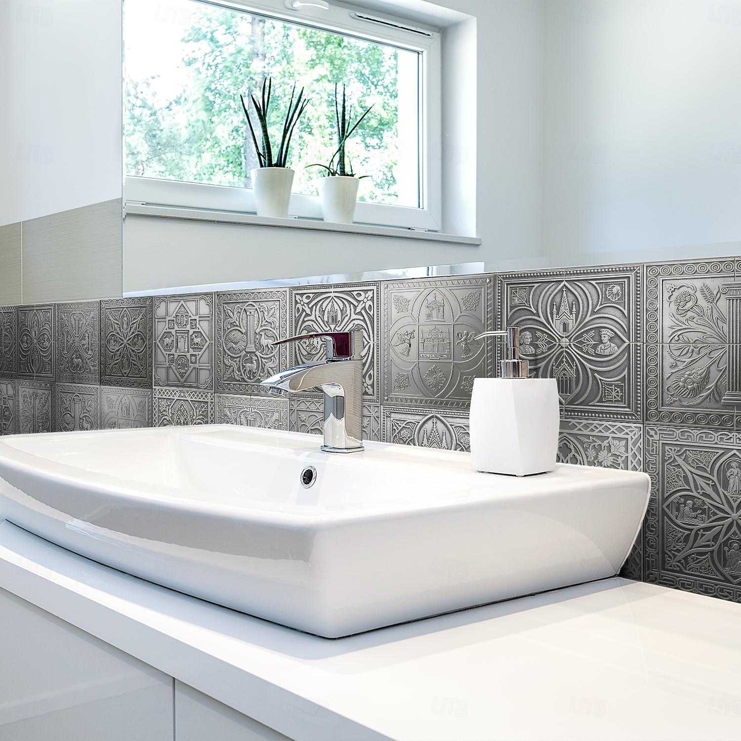 12 db 15 cm-es csempematrica, öntapadós, levehető marokkói talavera csempe, vízálló konyhabútor, lépcsőház, lakberendezés 2026 - $35.99 –P8