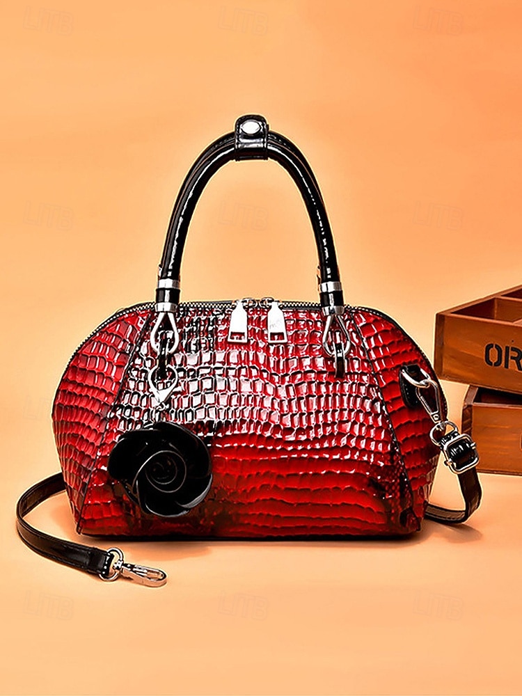 Женская сумка из искусственной кожи с рисунком крокодила, несколько цветов и вариантов ношения, модная и универсальная для повседневного использования. 2026 - $34.99 –P5