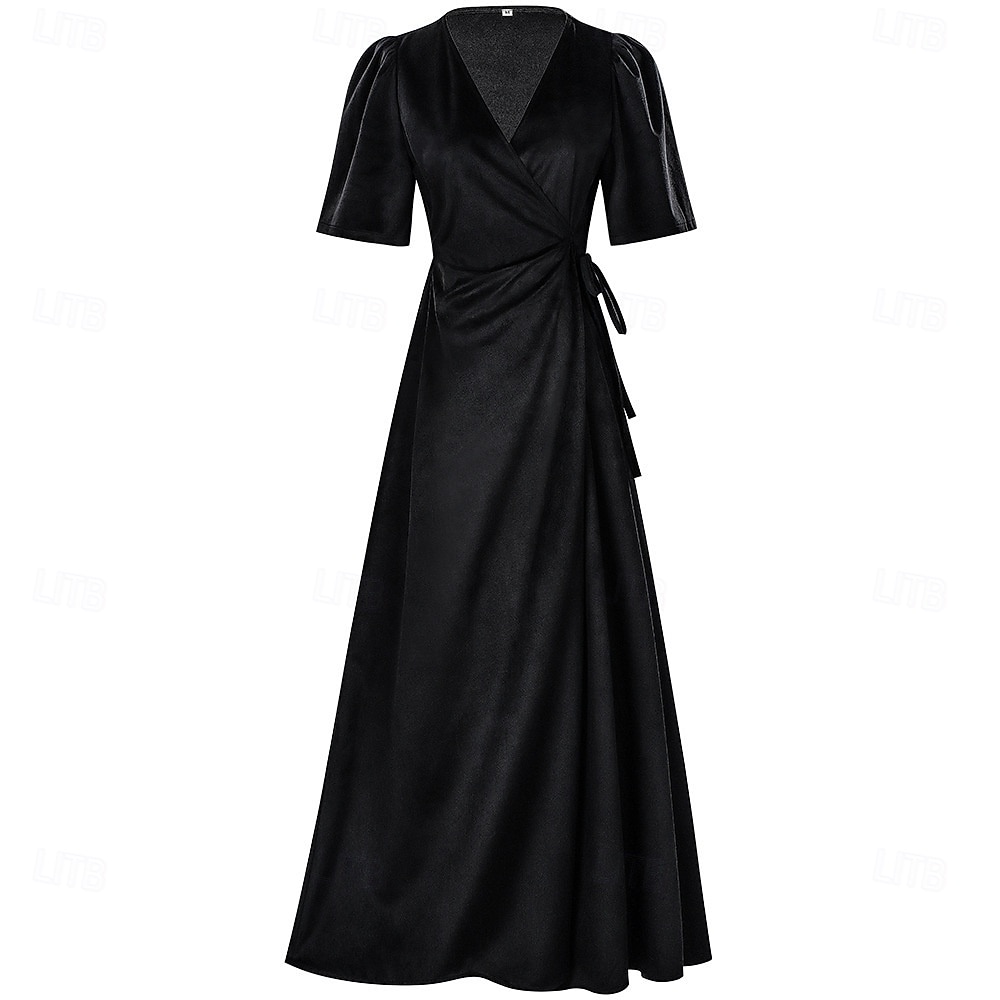 Anni Ruggenti Anni 1920 Lunghezza al pavimento Vestito Lunghe Il grande Gatsby Linea ad A Scollo a V Costume Per donna Natale Carnevale Feste Formale Cocktail party Adulti Vestito Inverno del 2026 a $38.99 –P6