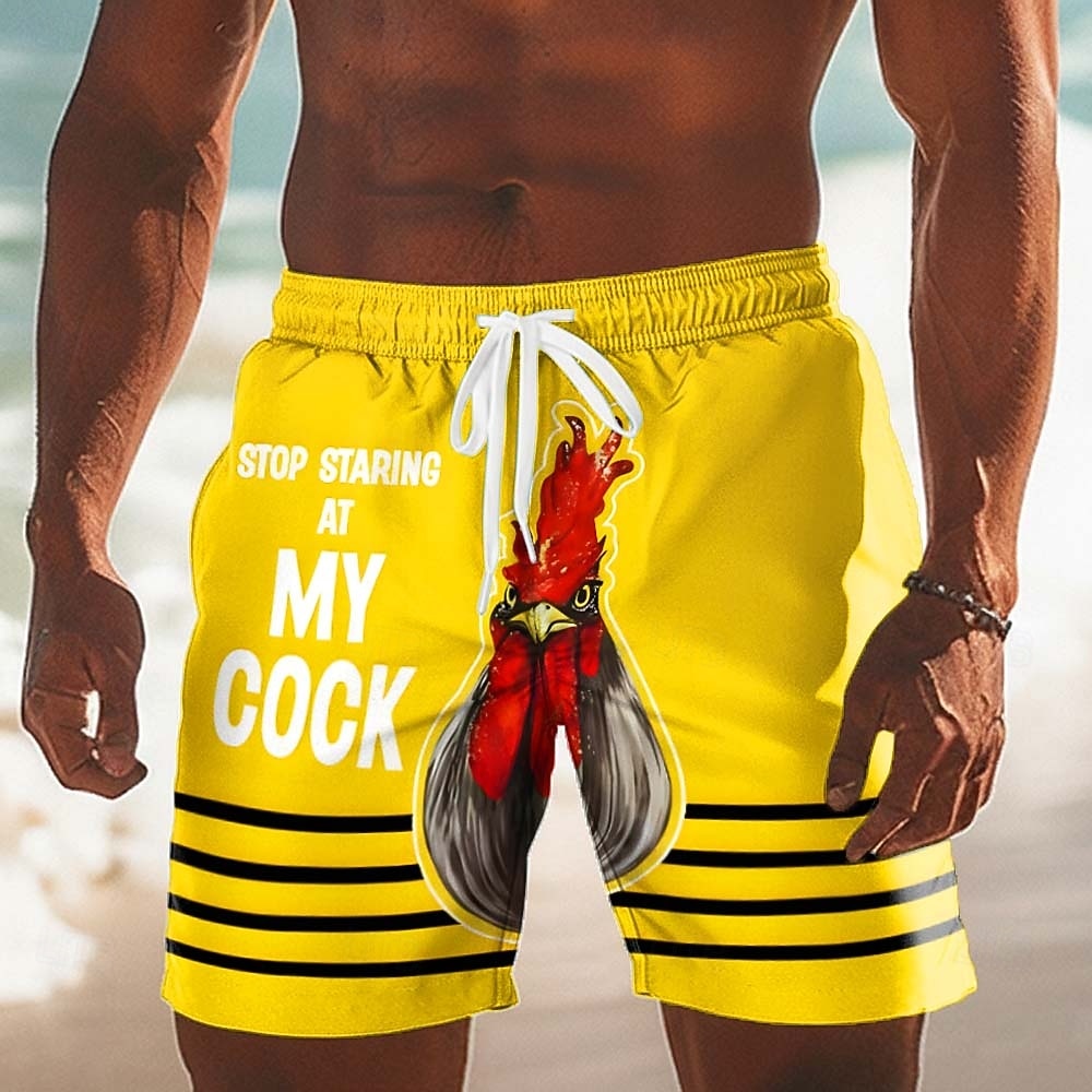Per uomo Pollo di plastica Anatra Gergo divertente Costumi da bagno Pantaloncini da mare Pantaloncini da Surf Misura del girovita medio Divertente Casuale Vacanza al Mare Tasche Laterali fodera in del 2026 a $20.99 –P4