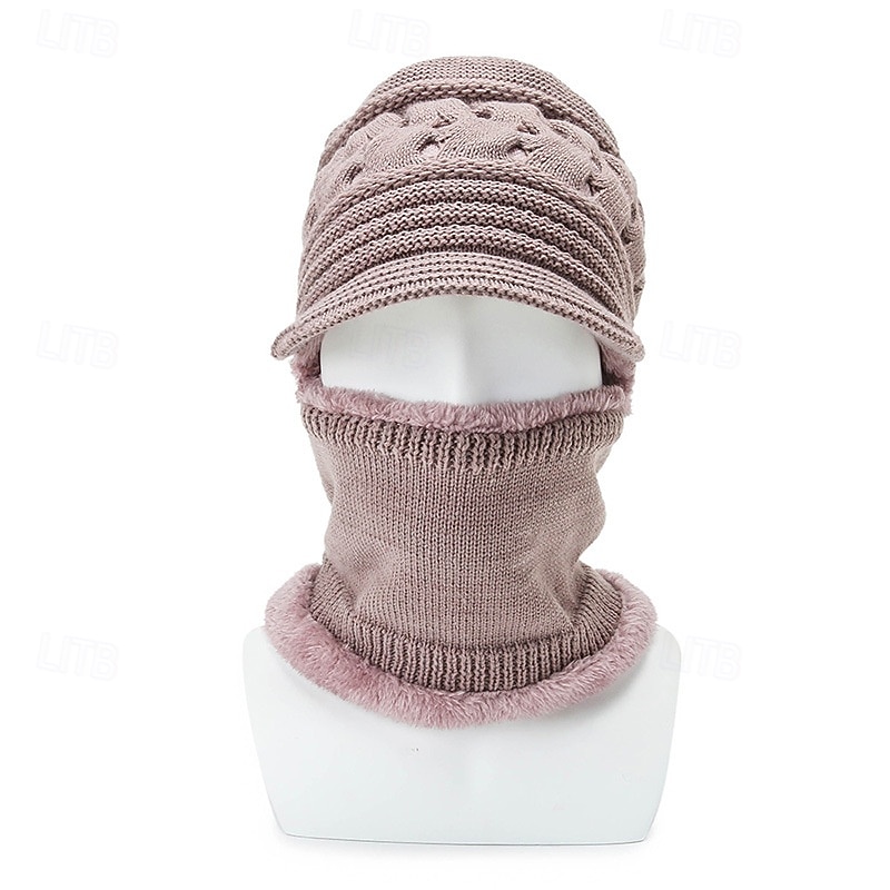 Dam Hatt Vinter hattar Vindtät Varm Dagligen Utomhus Gata Stickad Ren färg 2026 - $14.99 –P4