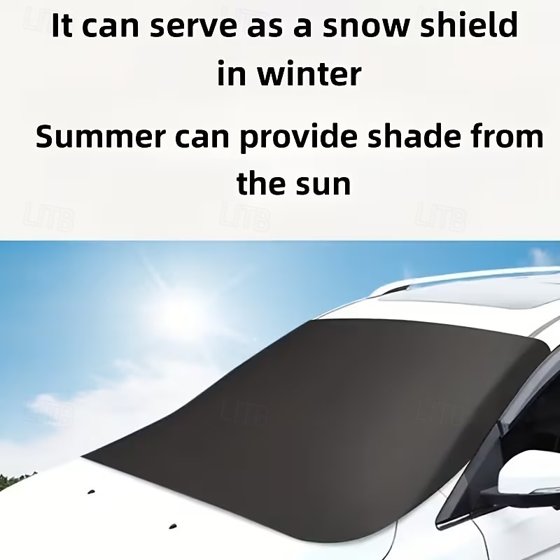 Magnetische all-weather auto-voorruitafdekking met sneeuw- en zonnebescherming. &Privacybescherming - robuuste glazen schermbeschermer met magnetisch bevestigingssysteem, krasbestendig, 2026 - $16.99 –P6