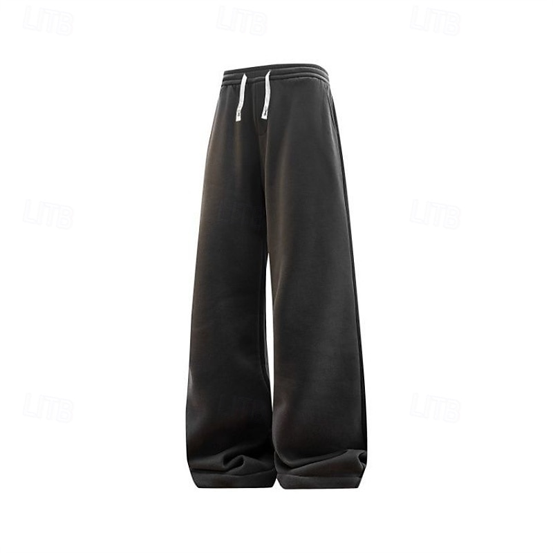 Ανδρικά Αθλητικές Φόρμες Παντελόνι Fleece Παντελόνια Χειμωνιάτικο παντελόνι Φούτερ με ίσιο πόδι Κορδόνι Τσέπη Ελαστική μέση Σκέτο Άνεση Ζεστό Καθημερινά ΕΞΩΤΕΡΙΚΟΥ ΧΩΡΟΥ Αργίες Μοντέρνα Κλασσικό στυλ 2026 - $40.99 –P15