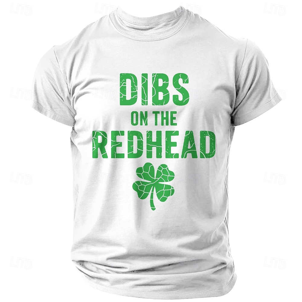 St. Patrick Herren Kleeblatt Glücklicher Ire T Shirt Kurzarm T-Shirt 3D-Druck Rundhalsausschnitt Hemd Designer Lässig Club Party Ferien Grün 1# Grün 2# Grün 3# Sommer Frühling Bekleidung S M L XL XXL 2026 - $23.99 –P3