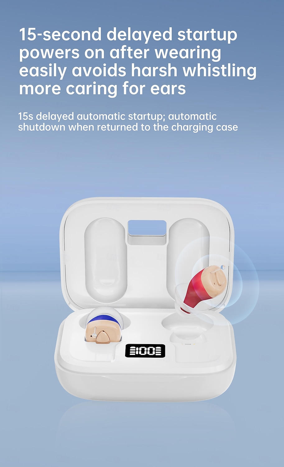 Rechargeable Hearing Aids for Seniors Digital Chip Smart Noise Reduction Technology Delivers Crystal-Clear Sound Ultra-Mini Invisible Design Comfortably Fits Ear Canal Extended Battery Life 2026 - $93.99 –P5