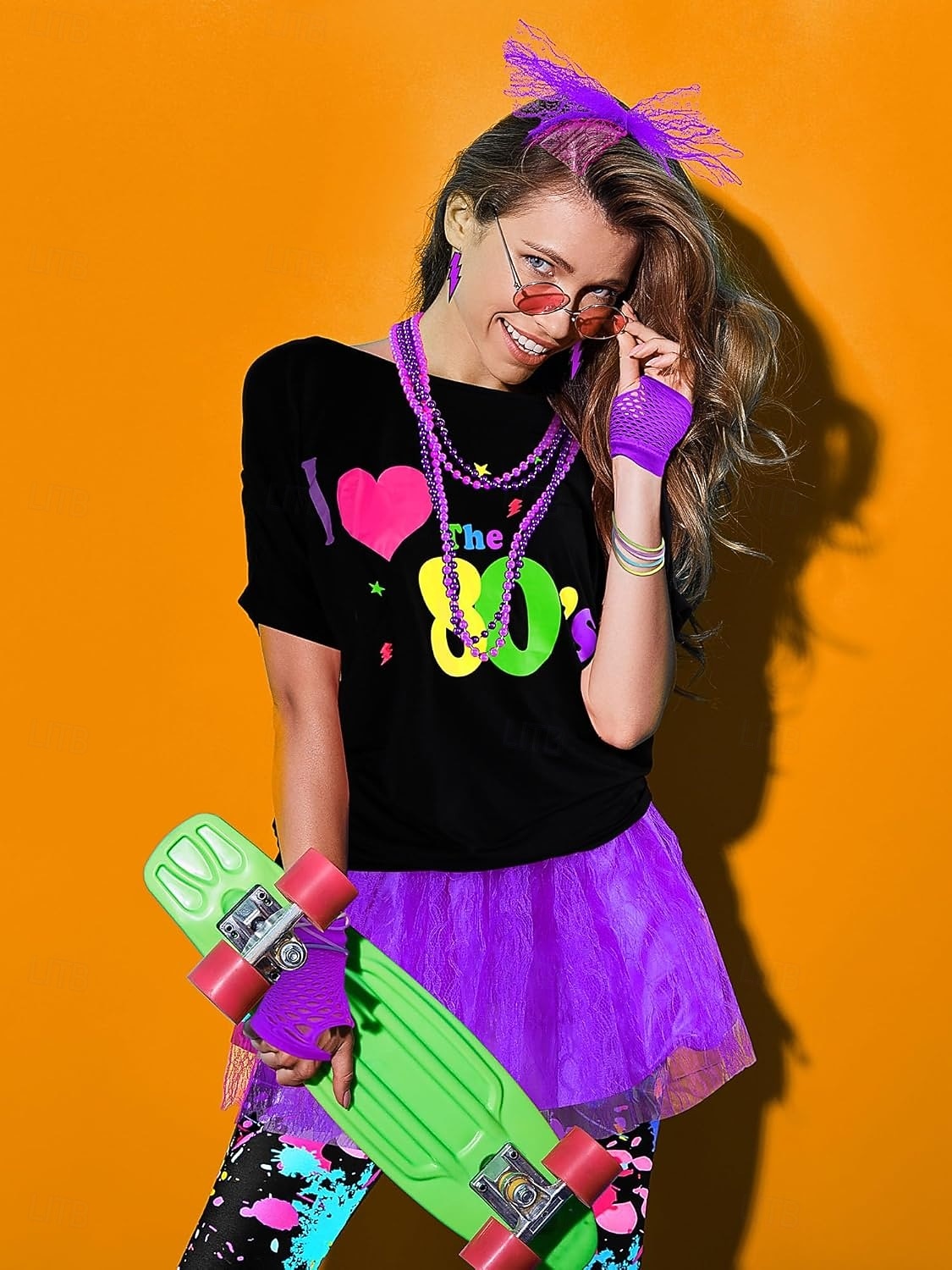 Drakter T-skjorte Leggings disco 1980erne Voksen Dame Maskerade Fest / aften Pride-parade Pride måned Kle deg opp 2026 - $62.99 –P3